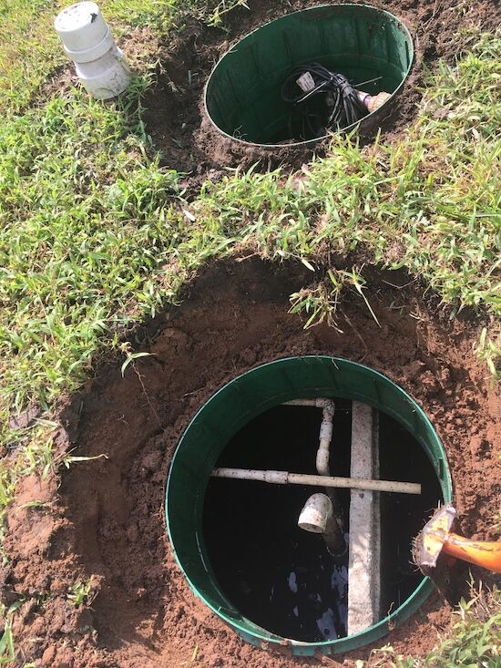 We dug up these tank openings for access